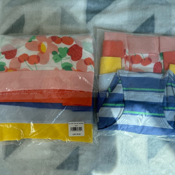 aerie 5-Pack Bikini Panties - Coral, Yellow, Blue, Pink, White - Picture 5 of 5